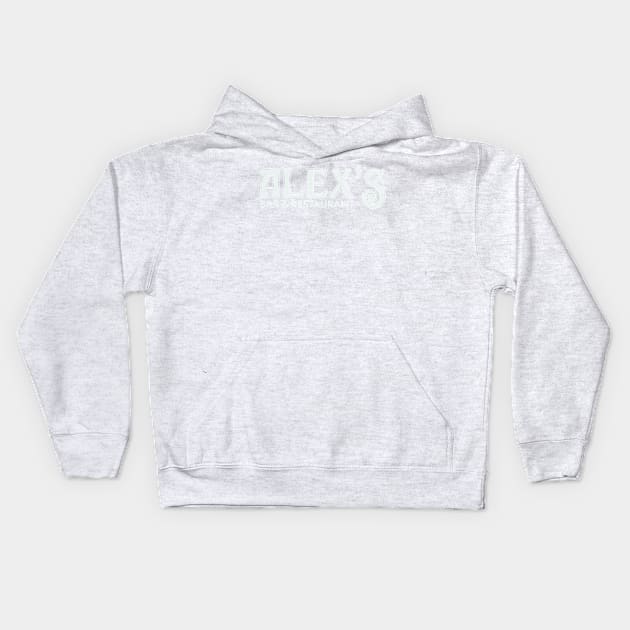 Copy of Eat at Alex's (silver) Kids Hoodie by ScottCarey